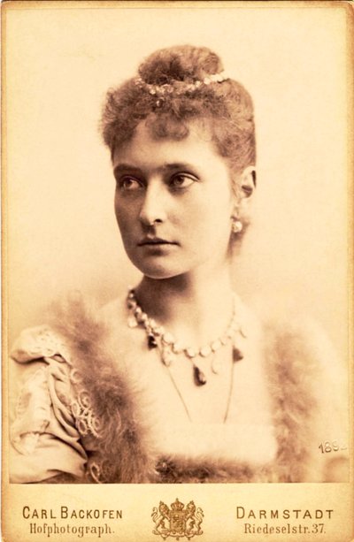 Russian Empress Alexandra Fyodorovna, 1892 by Unknown